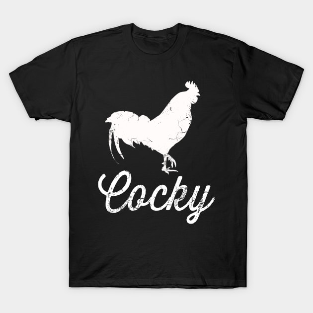 Cocky Rooster T-Shirt by E